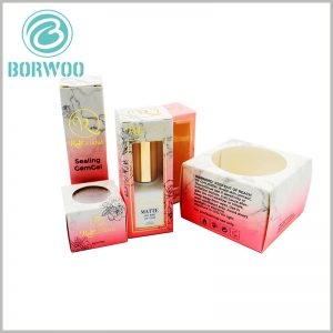 beautiful cosmetic packaging box with window. The unique design of cosmetic boxes is the competitive advantage of products and brands, and will leave a deep impression on customers.