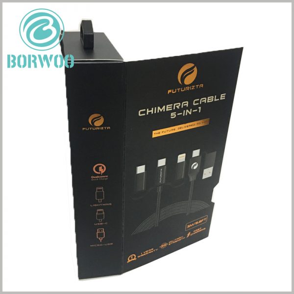 custom packaging for 5 in 1 chimera cable. Customizable packaging is the best way to advertise products and brands, and it is cost-effective.