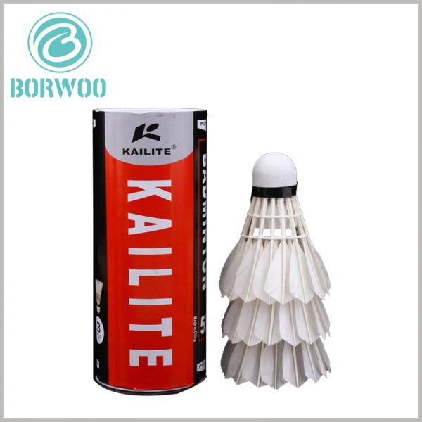 custom printed tube packaging for badminton. Customized packaging has unique content and can play a role in sports brand promotion and construction.