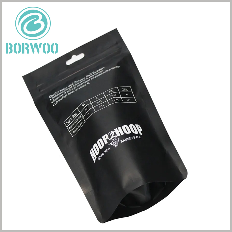 wholesale matte black stand up pouch with window. Printing unique content on the bag can improve the personalized promotion function of the bag.
