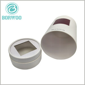 100ml perfume packaging tube with paper insert wholesale, The paper insert features a square cutout in the center, allowing the bottle to fit snugly inside.