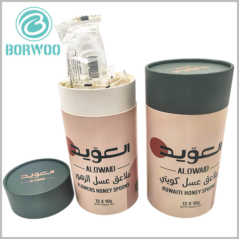 12 honey spoon packaging tube boxes with printed