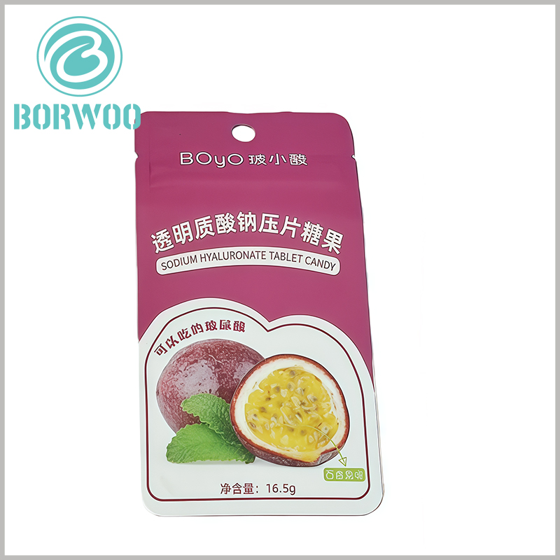 Sugar-Free 16.5g Passion Fruit Tablet Candy Pouch – Delicious Edible Hyaluronic Acid Supplements