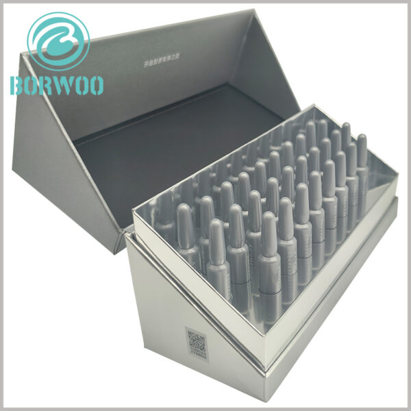 28-bottle skin care product packaging boxes set wholesale, EVA insert can fix the skin care essence bottle in a specific position without shaking
