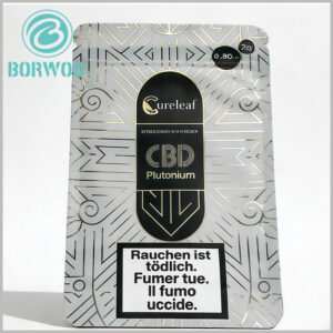 2g CBD Child Resistant Packaging Mylar Pouches | Airtight Childproof Pouches for Long-Lasting CBD Freshness