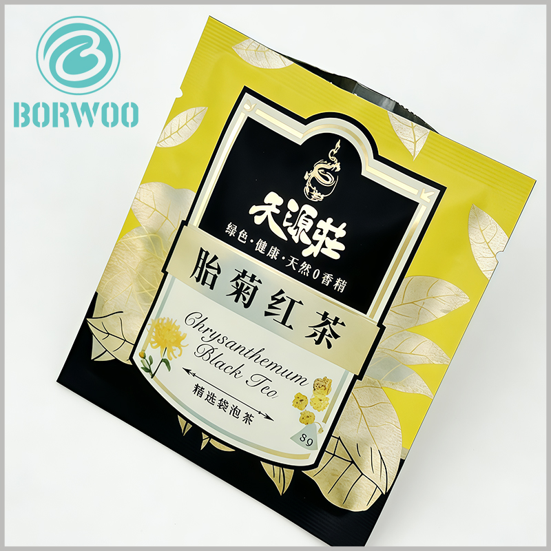 Premium 3g Chrysanthemum Black Tea Bags | Customizable for Branding | Smooth, Balanced Infusion for Home, Office, or Travel