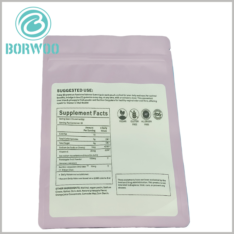 60-Count Vaginal Health Gummies Pouch for Immune & Vaginal Health Suppor