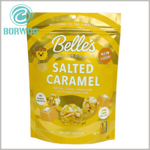 3oz Metallized Foil Popcorn Pouch | Custom Printed for Gourmet Snack Brands
