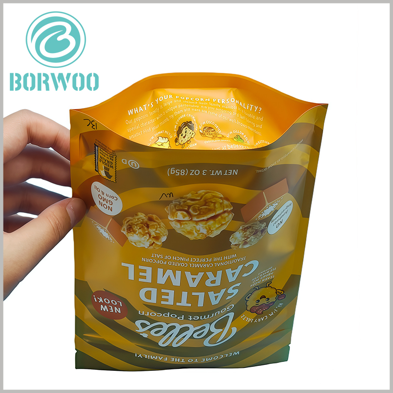 3oz Metallized Foil Popcorn Pouch | Recyclable Eco-Friendly Gourmet Snacks