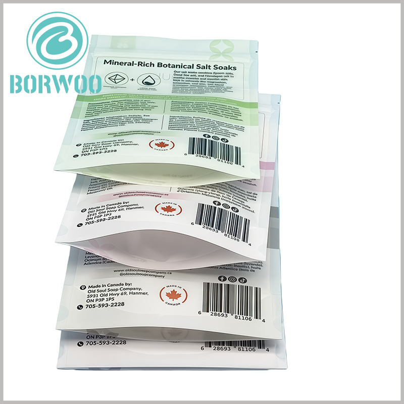 950g Freshness Bath Salt Pouch | Recyclable Eco-Friendly Spa Packaging