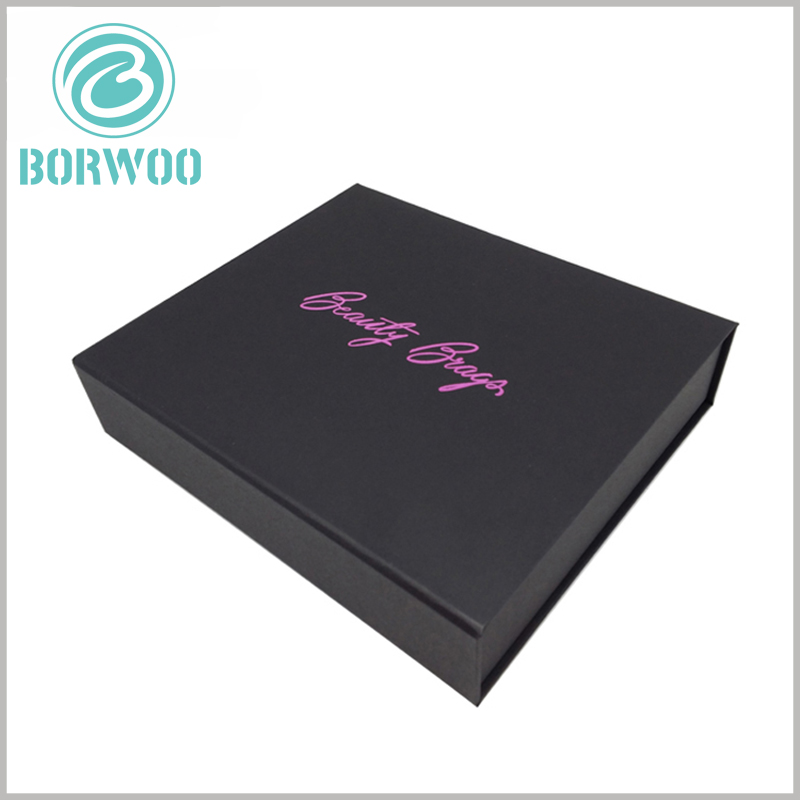 Black cardboard nail polish packaging boxes with logo. Sturdy packaging can play an excellent protective effect on the product and maintain the stability of the product.