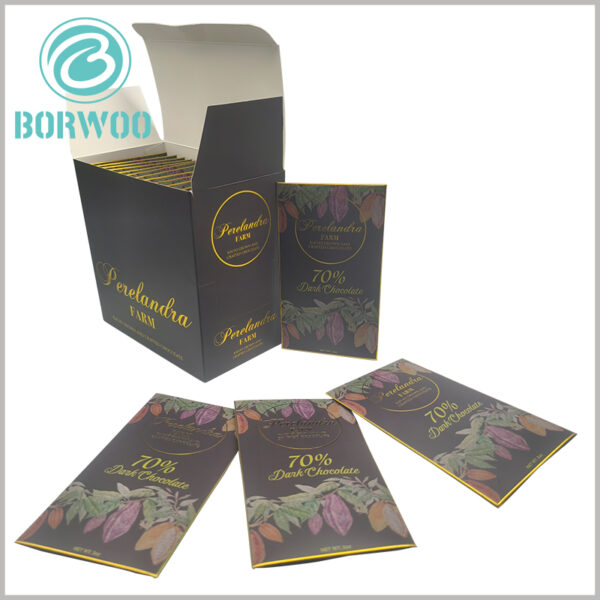 Chocolate bar packaging and display box wholesale
