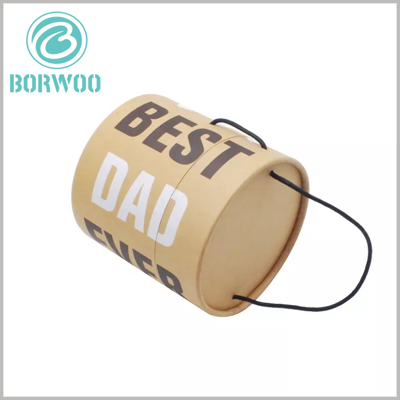 Custom Large diameter paper tubes packaging with rope wholesale