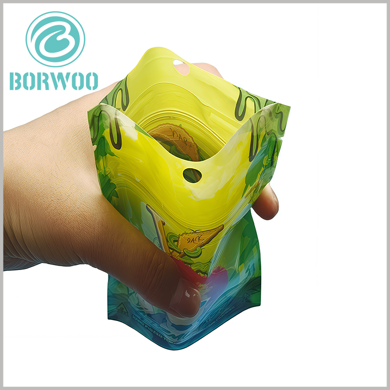 Durable Custom Printed Child Resistant Mylar Stand Up Pouch with Secure Seal