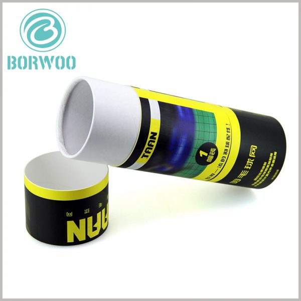 Custom paper tube packaging for badminton net boxes. The high-quality ink printing ensures that the packaging design can be embodied with high quality, which is very helpful to reflect the value of the product.