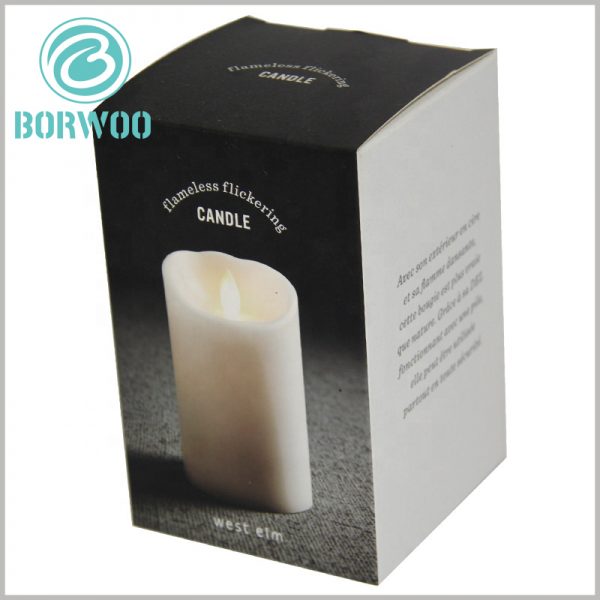 Foldable cheap candle boxes packaging wholesale