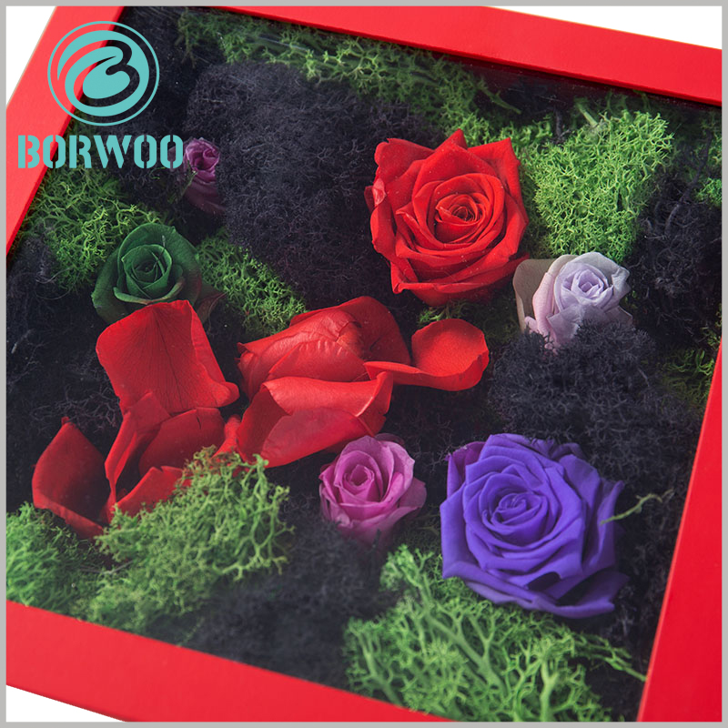 custom flower packaging boxes with windows wholesale