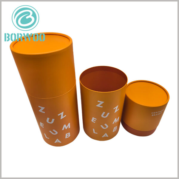 High-end wine bottle tubes packaging boxes, the brand name is printed in hot platinum, which is very unique