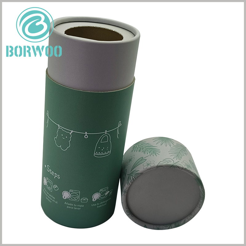 Laundry detergent beads packaging paper tube
