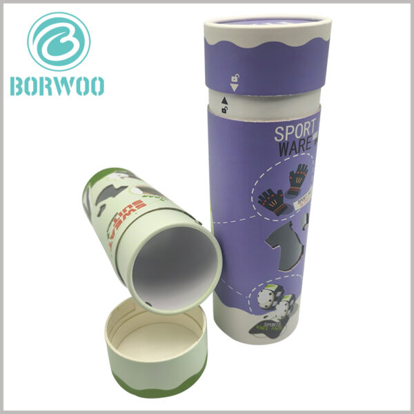 Paper tube packaging with lock and window wholesale