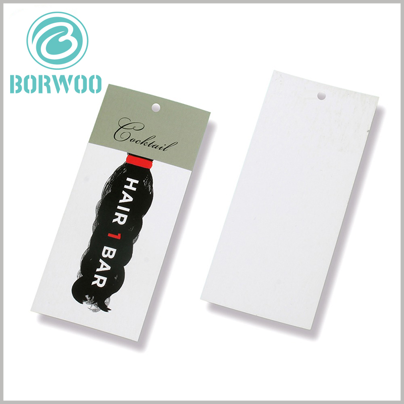 Printed Hair extension hang tags custom.Customized hang tags are the most important way to distinguish products and are very conducive to brand building.