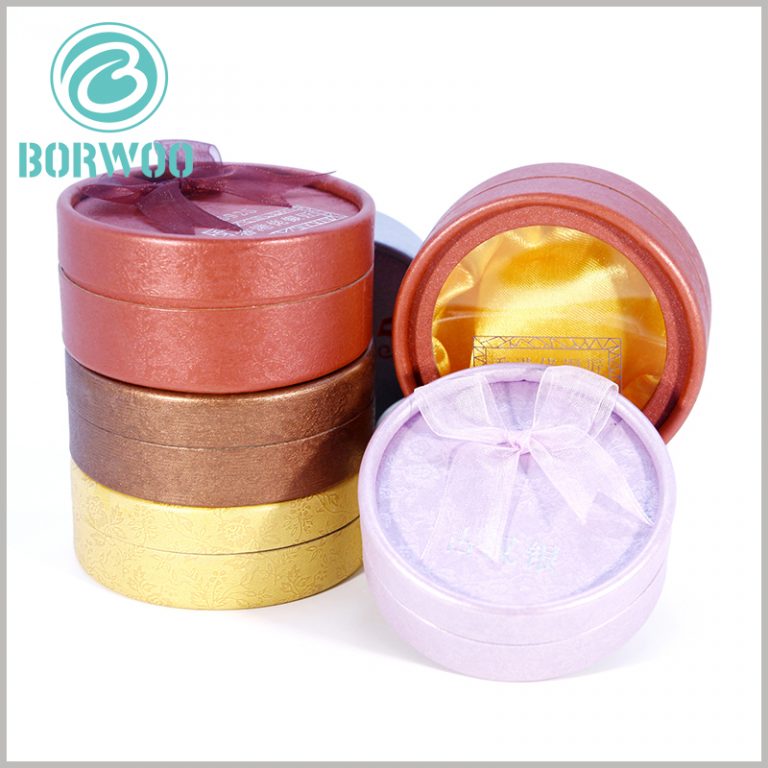 Custom jewelry packaging Small round cardboard boxes