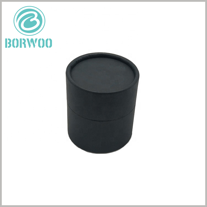 black cardboard tube packaging wholesale. The biodegradable tube packaging is entirely paper-based, which can be recycled or dissolved in the environment in water.