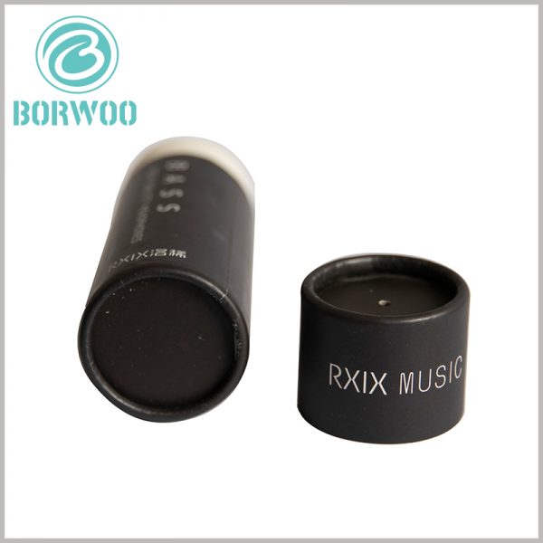 black paper tube packaging boxes. Small round boxes with lids wholesale, the diameter of the paper tube can be customized according to the specific product.