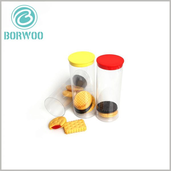 custom food grade plastic tube packaging for cookies. The tube packaging uses food-grade safe materials to ensure 100% safety in food sales.