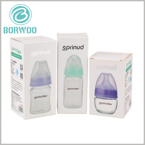 custom cheap packaging boxes for feeding bottle. Customized packaging has great advantages, and it can carry out specific packaging design and content printing for the product.
