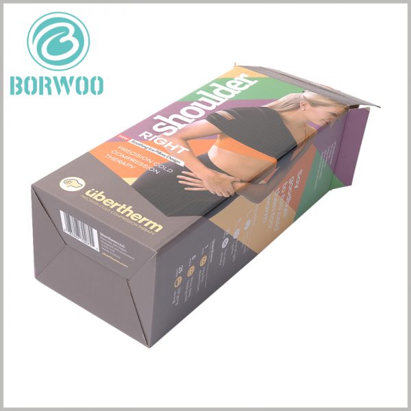 custom corrugated packaging for sports brace. Customizing the printed patterns and text information of corrugated packaging is an important way for customers to identify products.