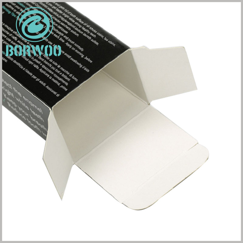custom printable packaging for toothpaste box. The customized packaging is made of 350gsm single-powder paper as the raw material, which is easy to fold. Folding packaging is very helpful for reducing the packaging space.