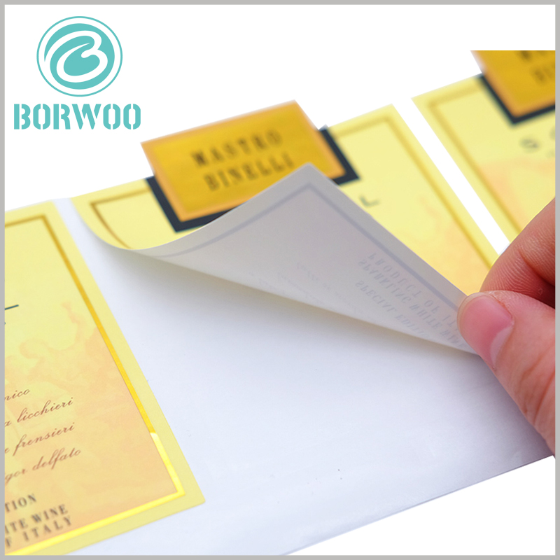 custom printed paper label wholesale.One side of the custom printed label has high adhesiveness, and the label can be pasted on the surface of the product.