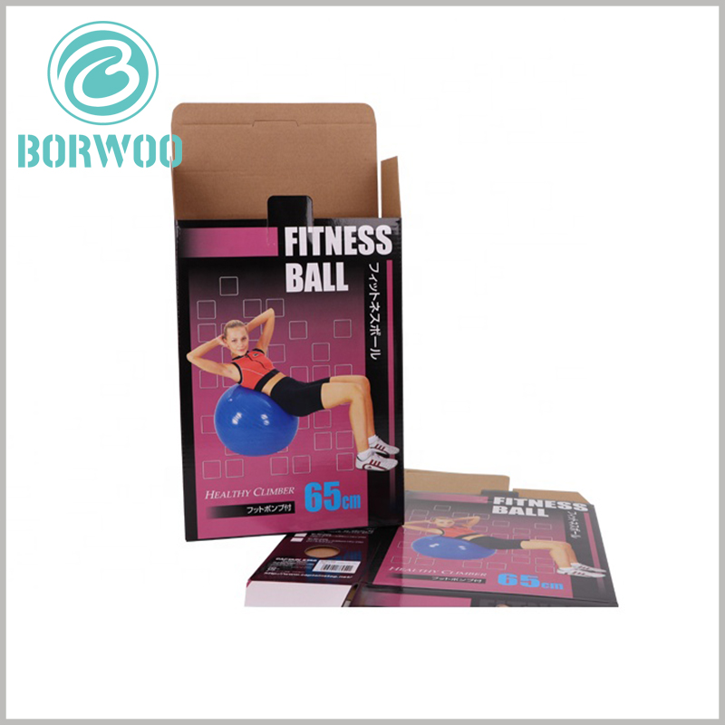 custom sports packaging for fitness ball.Customized packaging has specific printed content, such as product styles and instructions, and sports packaging will play the role of product salesman.