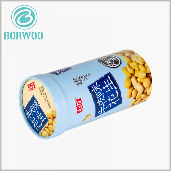 food grade tube for peanut packaging. Printing food patterns on the surface of the paper tube can stimulate consumers' vision and make them desire to buy and taste food.