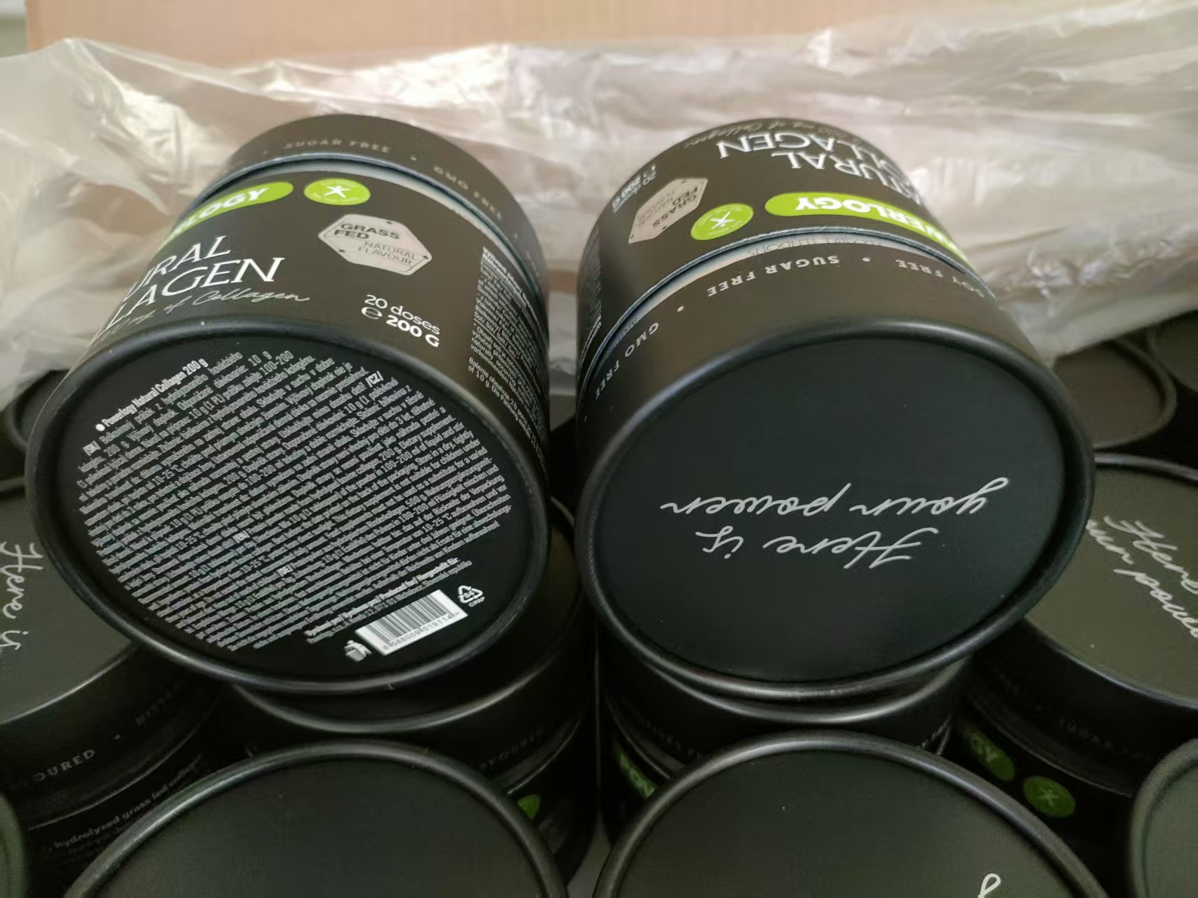 food powder packaging tube boxes with printed