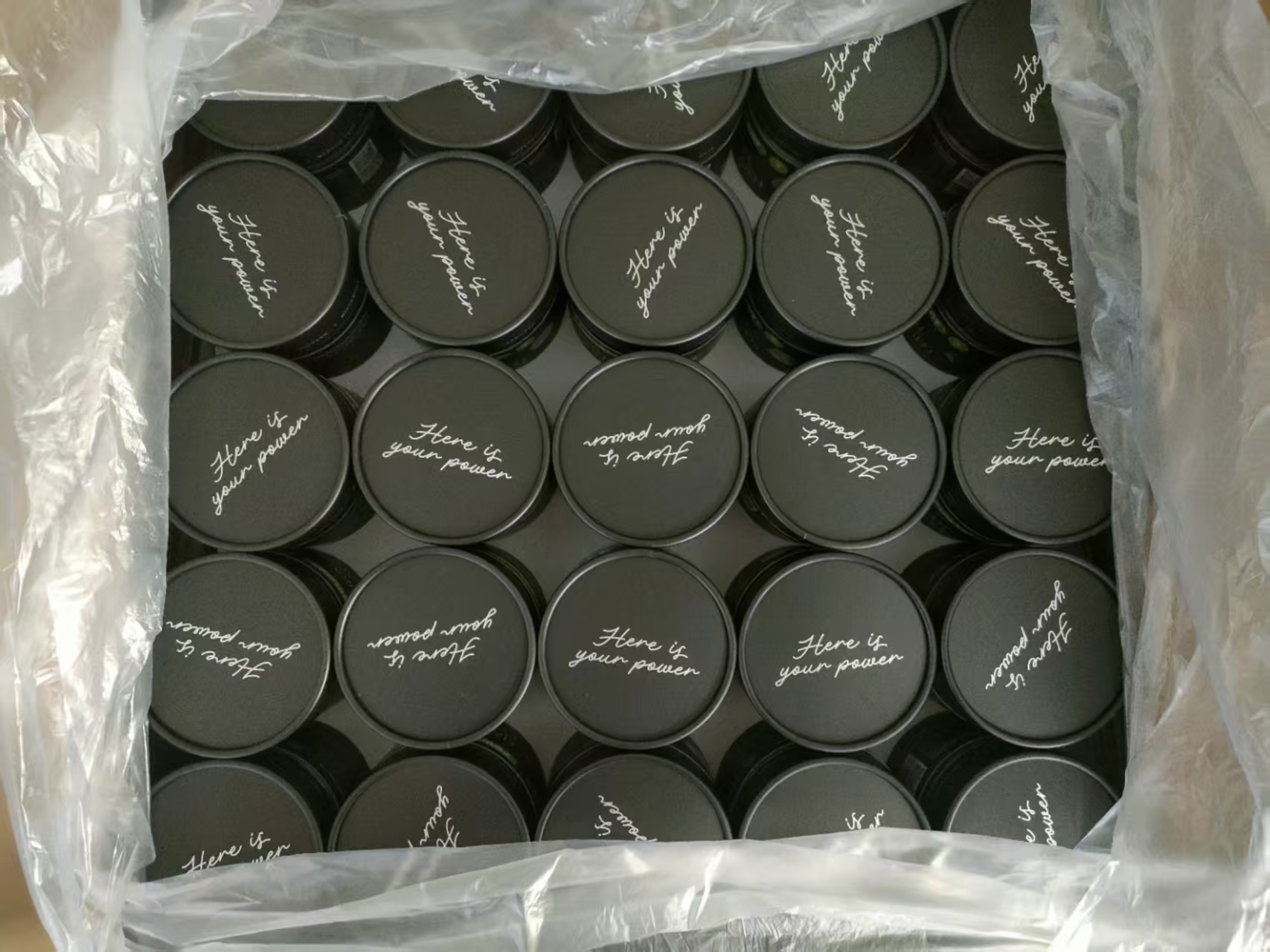 food powder packaging tube boxes with sliver logo wholesale