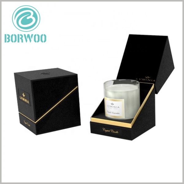 high-end black candle jar packaging boxes wholesale. High-end customized packaging is more conducive to shaping a high-value brand image and gaining more potential competitive advantages for products and brands.