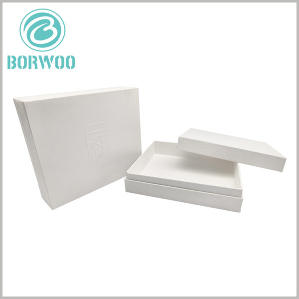 high end face mask packaging gift boxes with emboss printed wholesale.Tactile brand recognition through elevated craftsmanship