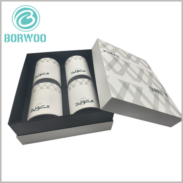 high-end honey jar packaging tube and 4 jar gift box