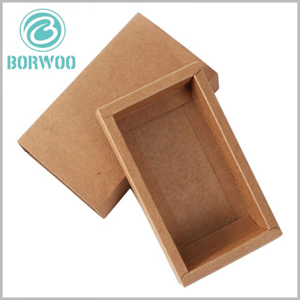 kraft paper packaging boxes wholesale. High-quality kraft paper is used as the raw material of packaging to improve the quality of packaging.