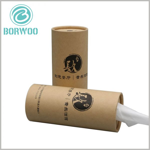 kraft paper tube for Paper towel packaging. Customized paper tube packaging is used for paper towels, and the product features, other information, and other brand products are distinguished by printed content.