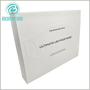 LED face mask packaging boxes, the size of the product is embossed on the cover, so that customers can quickly identify the product inside