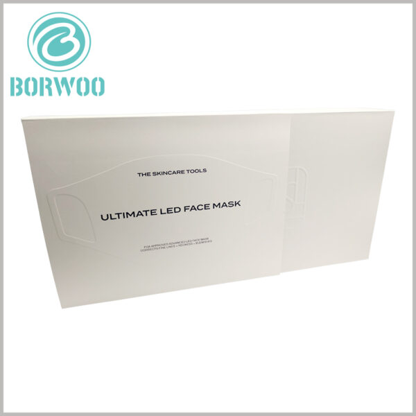 led face mask packaging boxes wholesale, the product adopts emboss technology, which is very helpful for the product to stand out