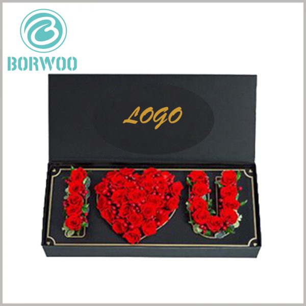 high-end lover flower gift boxes with logo