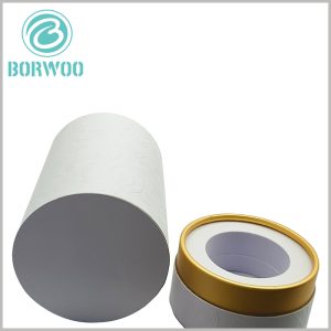 luxury perfume packaging tube with embossing and EVA Insert