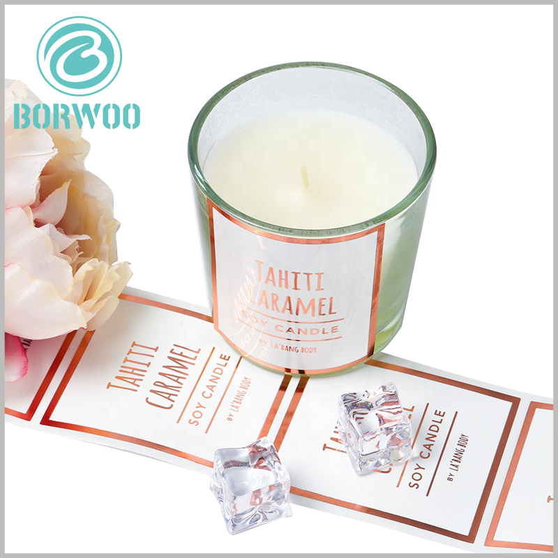 printalbe label for candles jars.Customized candle jar labels can be customized, using printed content to reflect the brand value of the product.