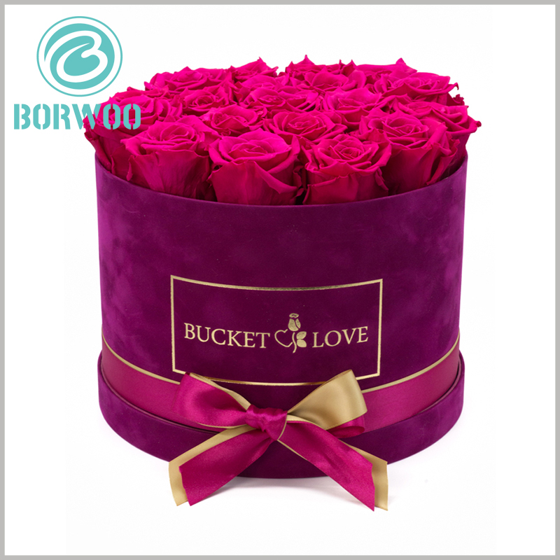 round gift boxes with lids for flower packaging. The packaging design of customized gift boxes is closely related to the product and has a great effect on product promotion.
