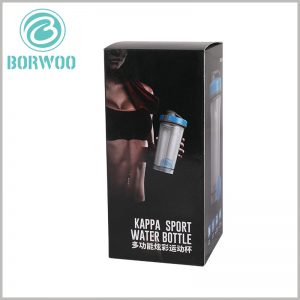 sport water bottle packaging box. Printing detailed product information on the side of the printed package can increase the attractiveness of the package.