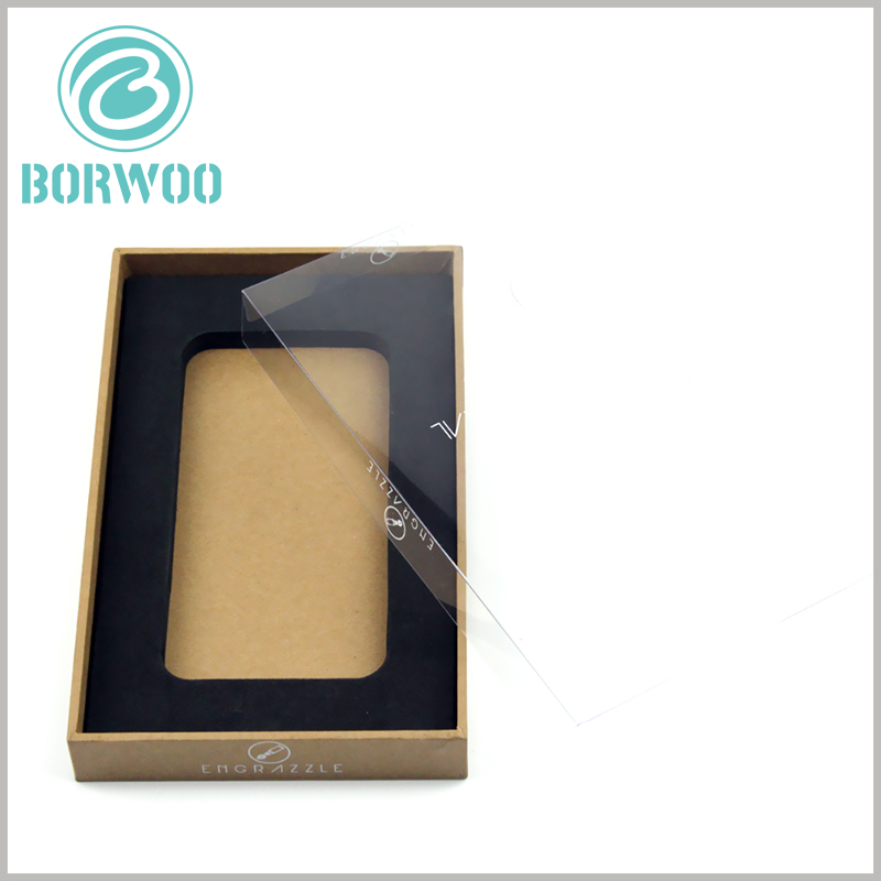 tempered glass screen protector packaging boxes wholesale. Custom kraft paper packaging uses a square box as the packaging structure, and high-end packaging can better reflect the product value